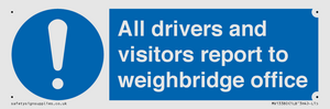 All drivers and visitors report to weighbridge office